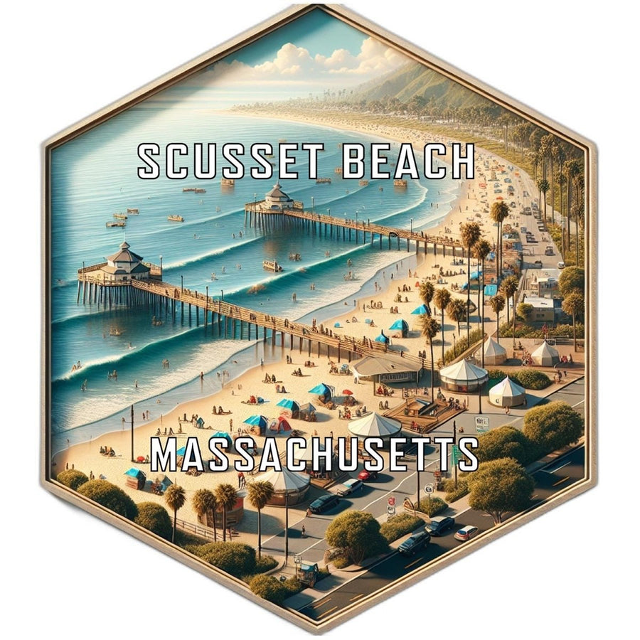 Scusset Beach Massachusetts Travel Destination Souvenir Vinyl Decal Sticker Image 1