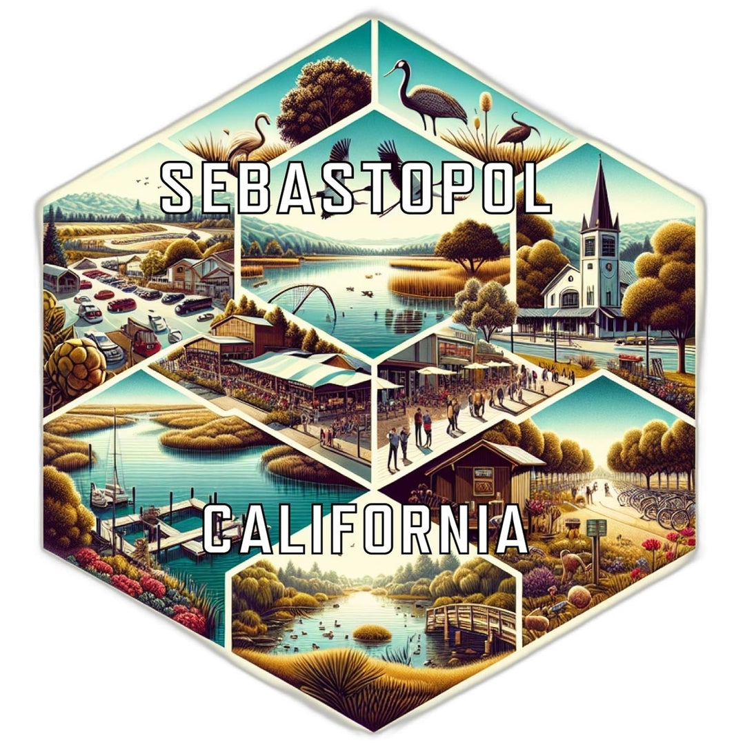 Sebastopol California Travel Destination Souvenir Vinyl Decal Sticker Image 1