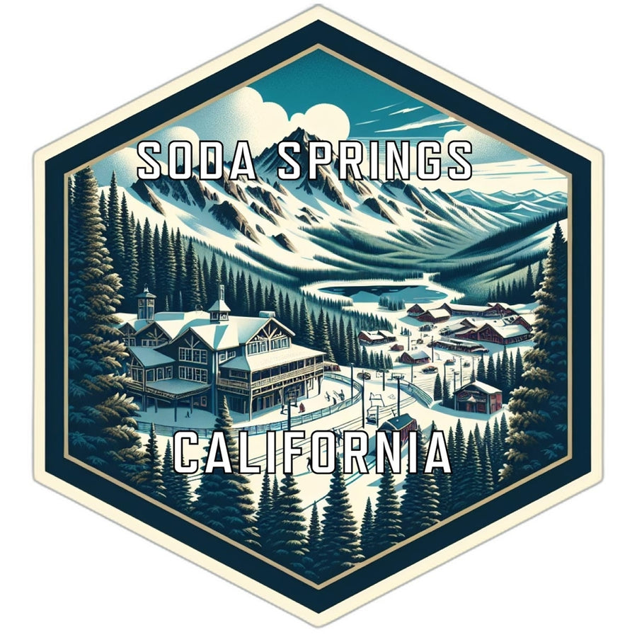 Soda Springs California Travel Destination Souvenir Vinyl Decal Sticker Image 1