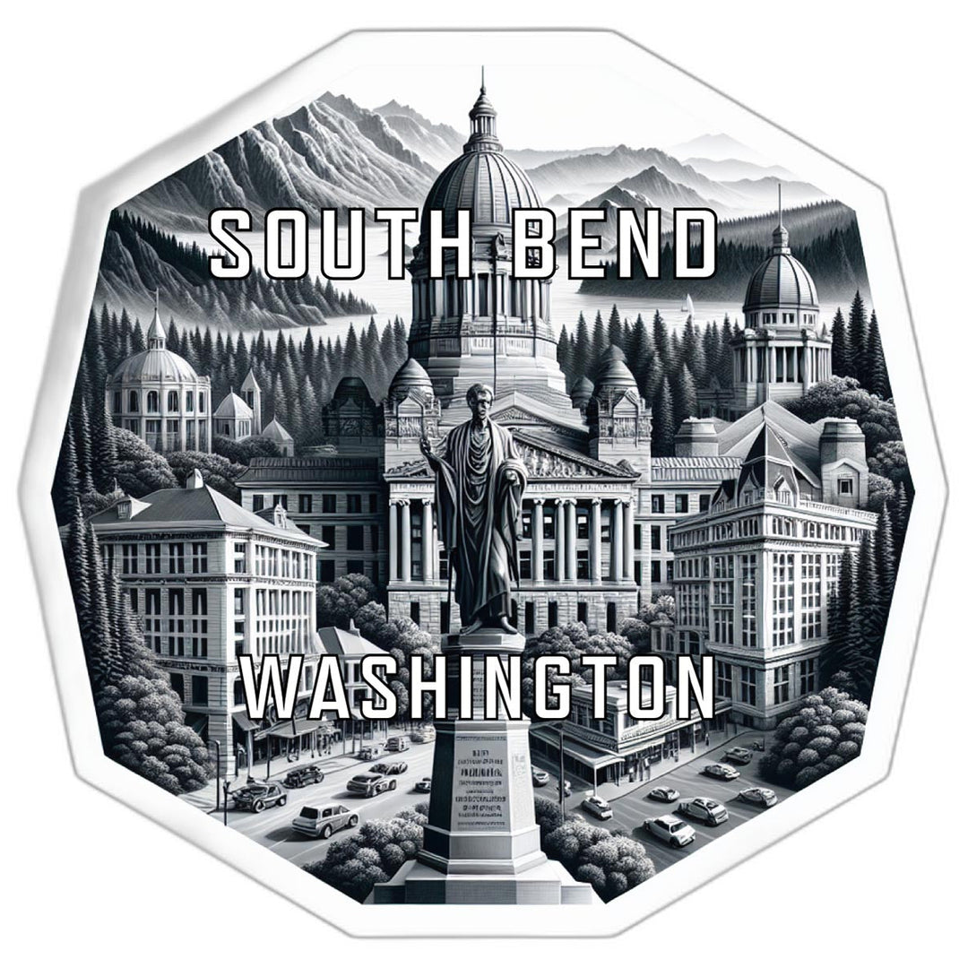 South Bend Washington Travel Destination Souvenir Vinyl Decal Sticker Image 1