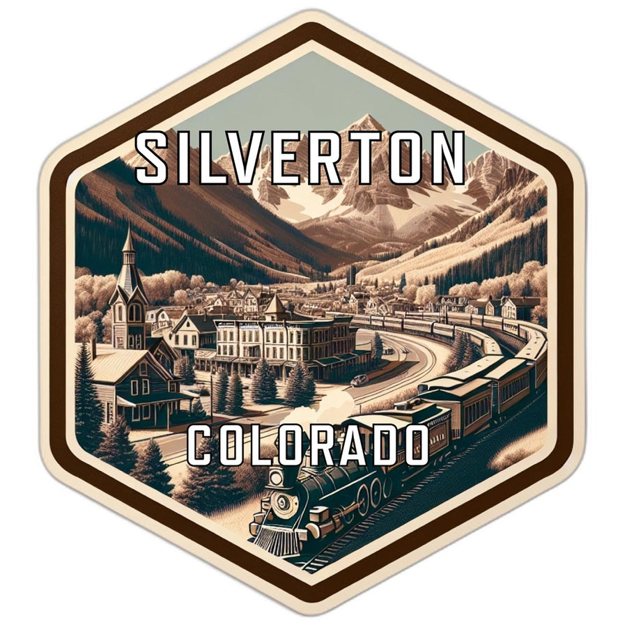 Silverton Colorado Travel Destination Souvenir Vinyl Decal Sticker Image 1