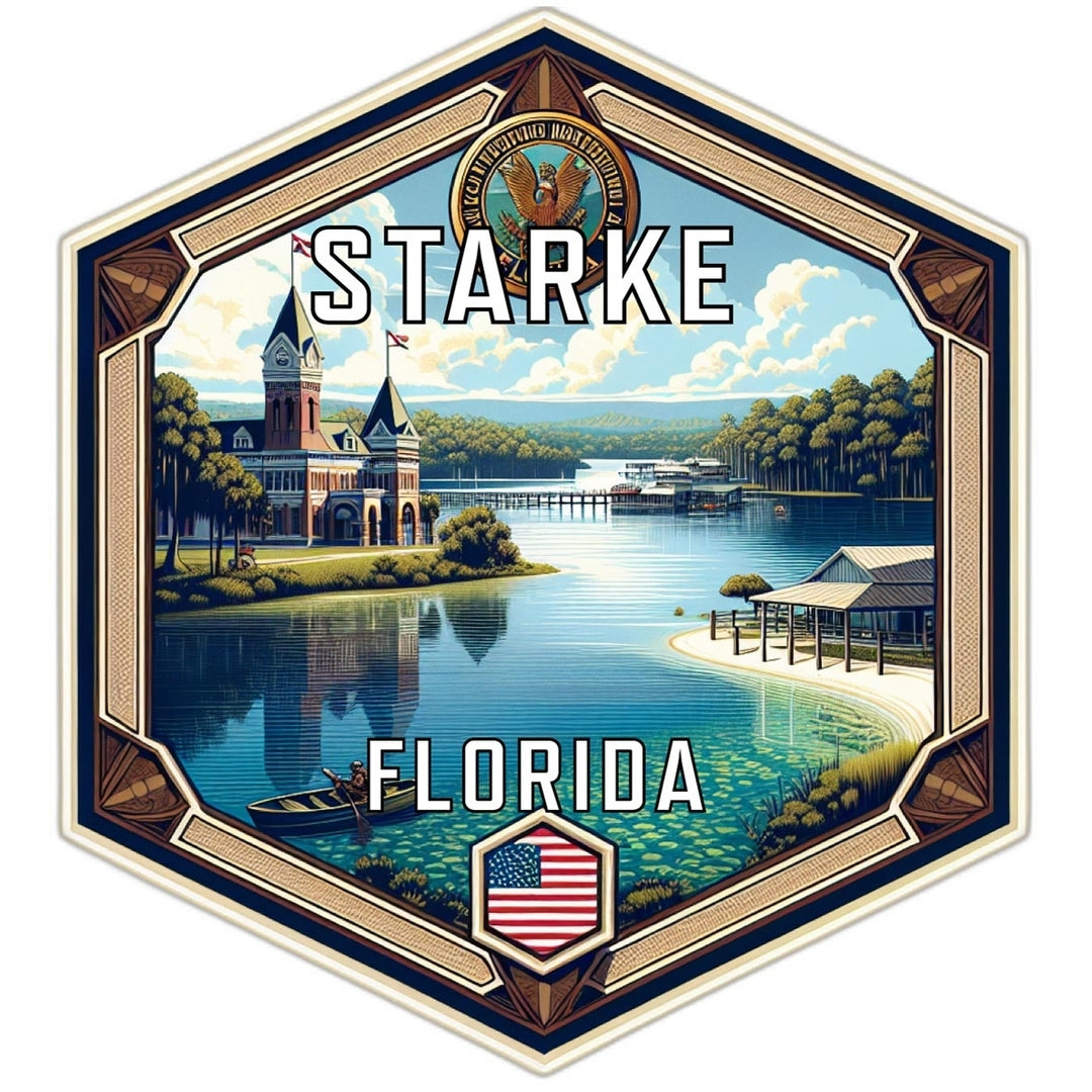 Starke Florida Travel Destination Souvenir Vinyl Decal Sticker Image 1