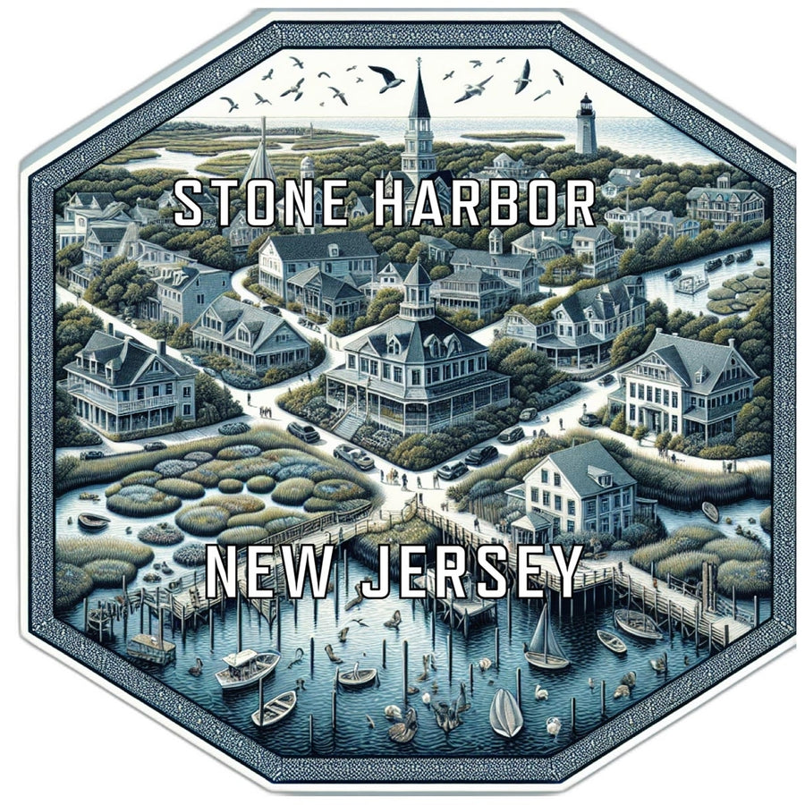 Stone Harbor Jersey Travel Destination Souvenir Vinyl Decal Sticker Image 1