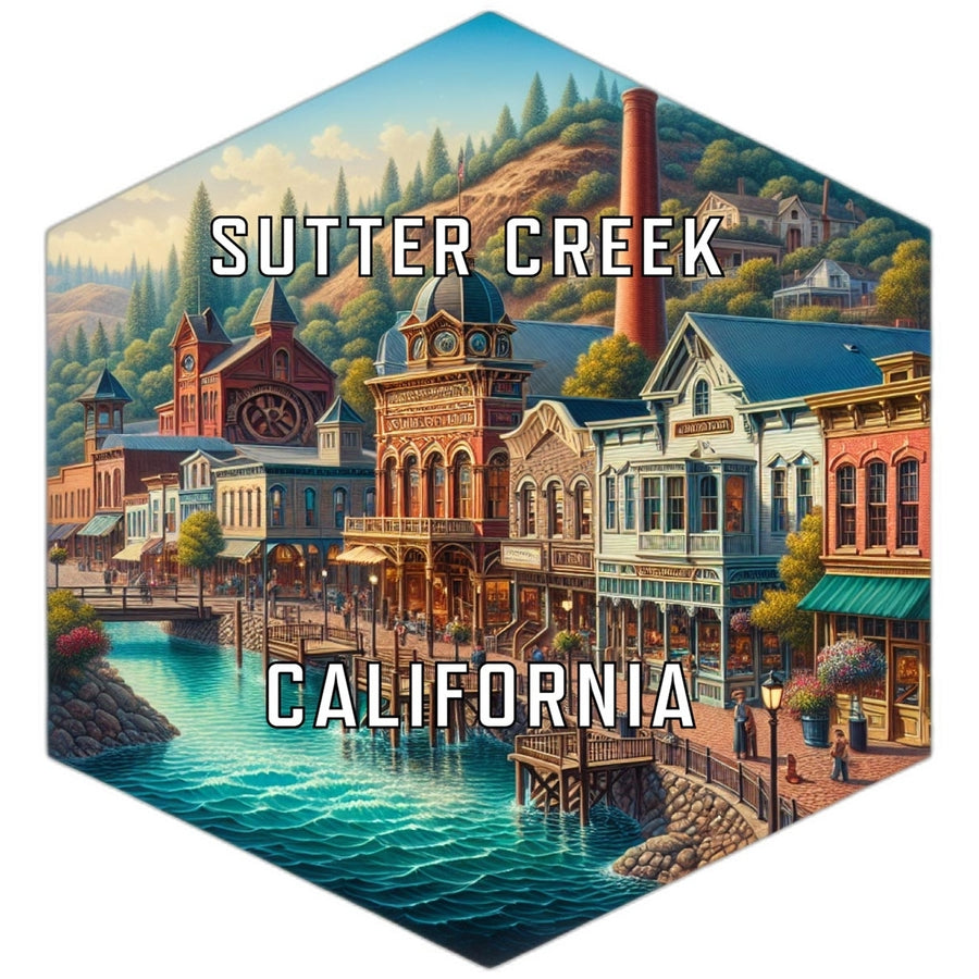 Sutter Creek California Travel Destination Souvenir Vinyl Decal Sticker Image 1