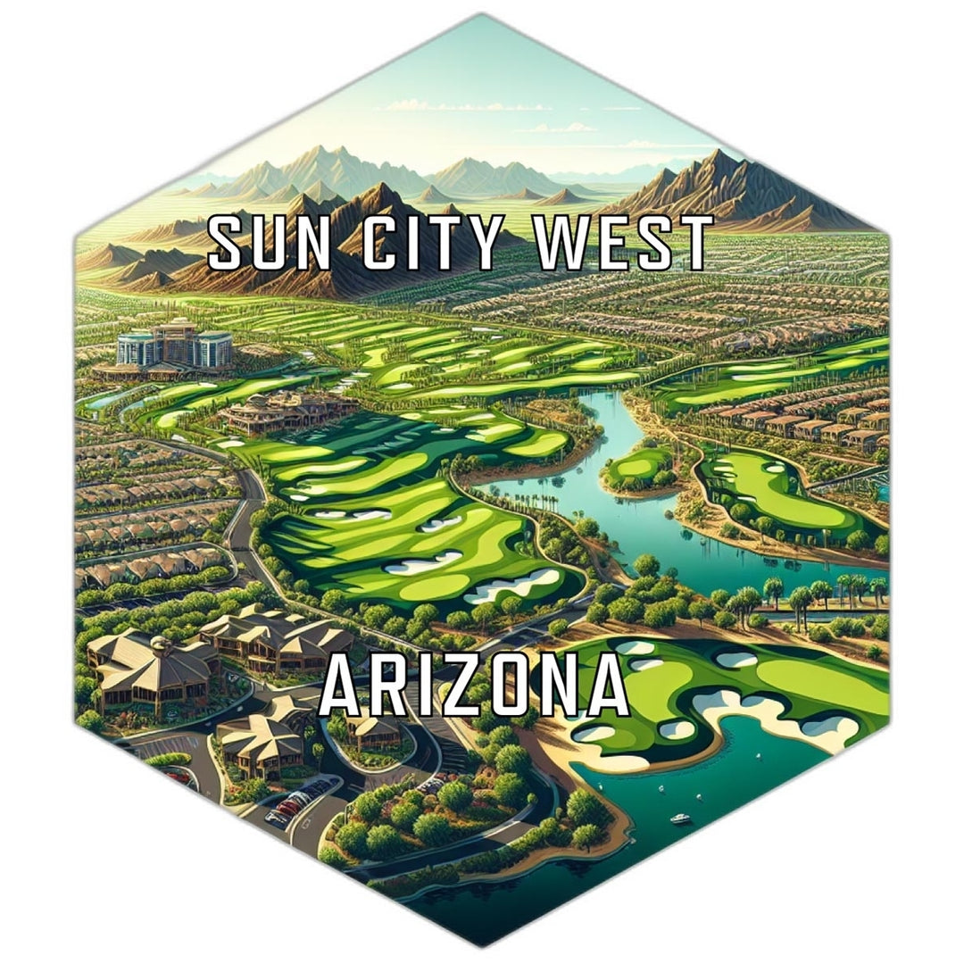 Sun City West Arizona Travel Destination Souvenir Vinyl Decal Sticker Image 1