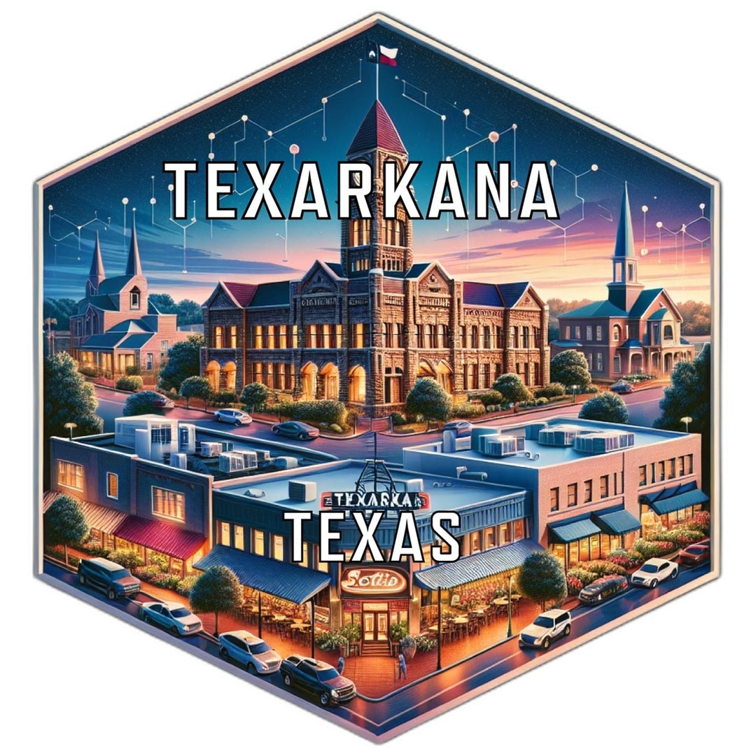 Texarkana Texas Travel Destination Souvenir Vinyl Decal Sticker Image 1