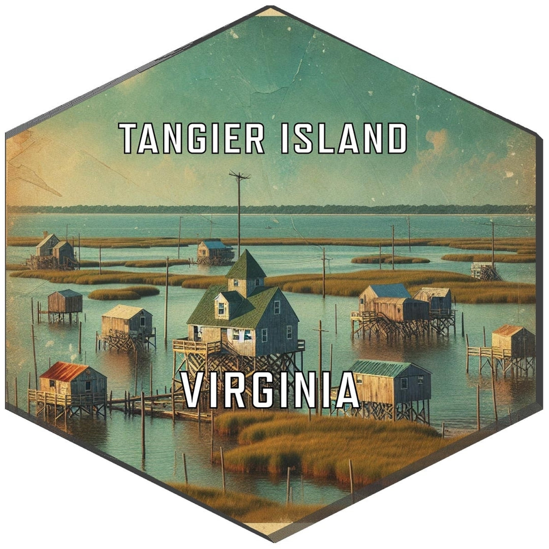 Tangier Island Virginia Travel Destination Souvenir Vinyl Decal Sticker Image 1