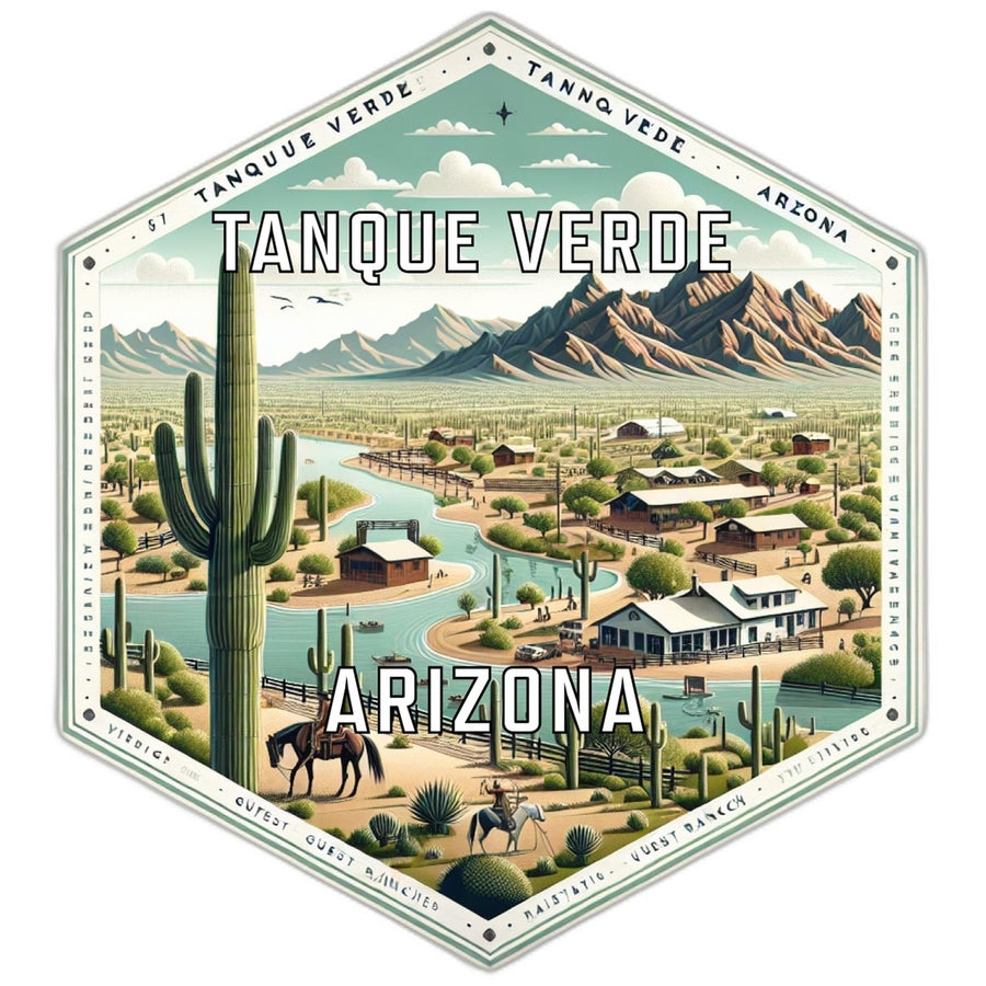 Tanque Verde Arizona Travel Destination Souvenir Vinyl Decal Sticker Image 1