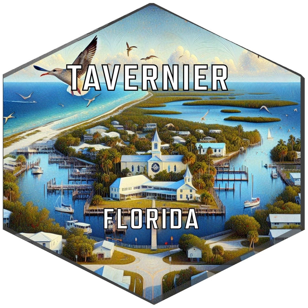 Tavernier Florida Travel Destination Souvenir Vinyl Decal Sticker Image 1