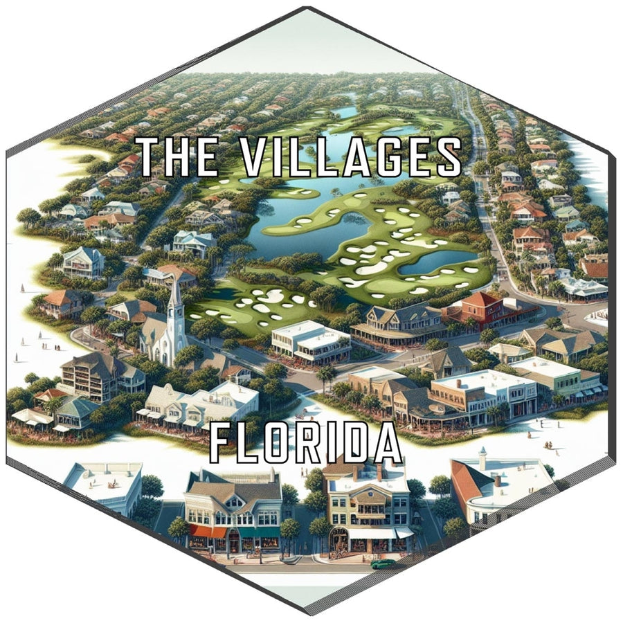 The Villages Florida Travel Destination Souvenir Vinyl Decal Sticker Image 1