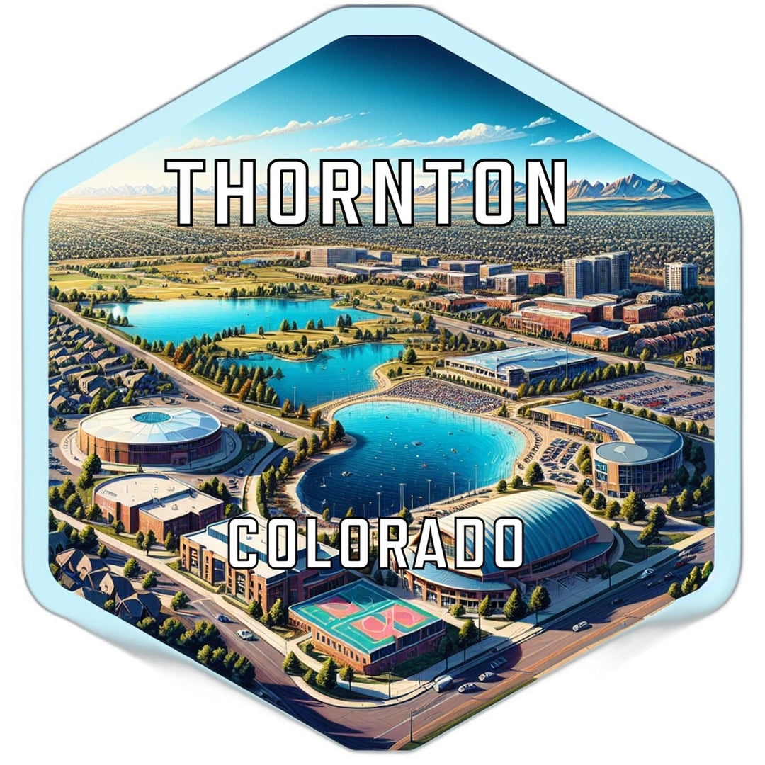 Thornton Colorado Travel Destination Souvenir Vinyl Decal Sticker Image 1