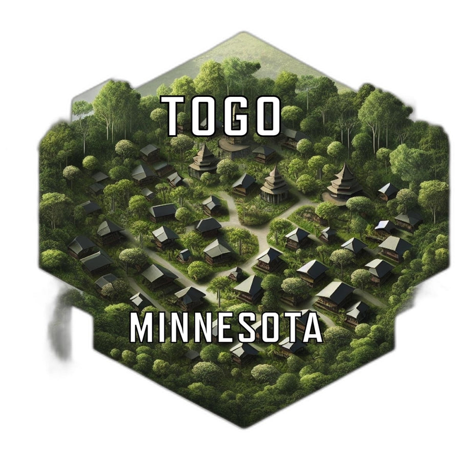 Togo Minnesota Travel Destination Souvenir Vinyl Decal Sticker Image 1