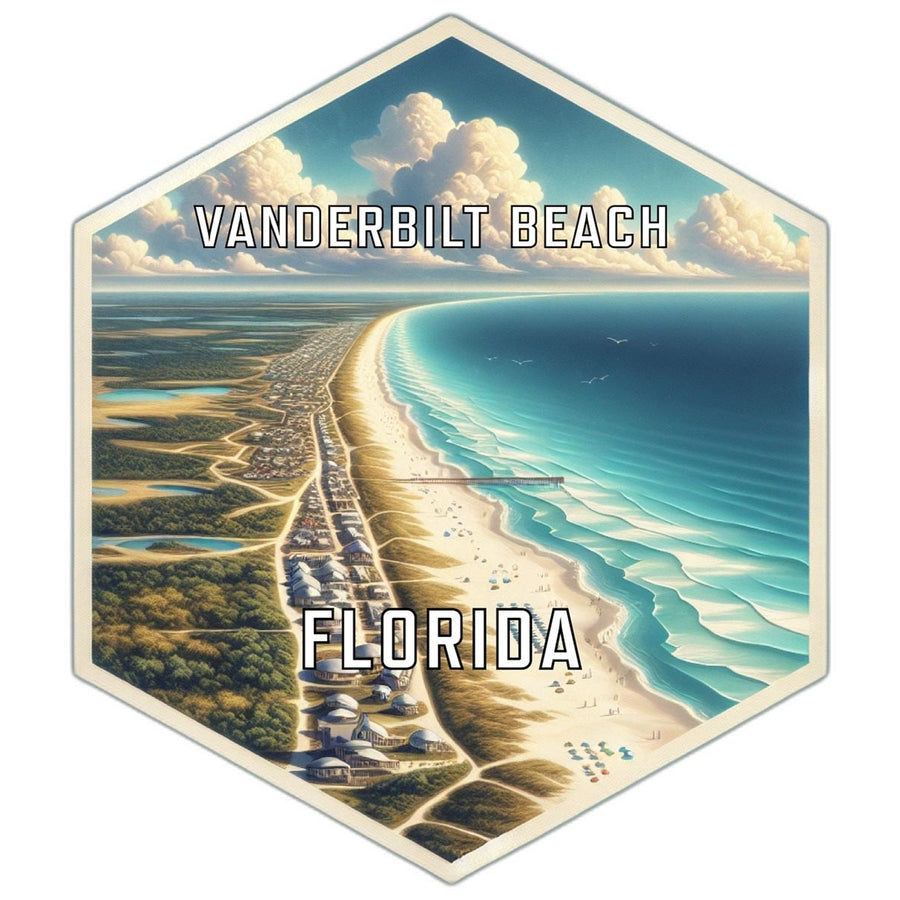 Vanderbilt Beach Florida Travel Destination Souvenir Vinyl Decal Sticker Image 1