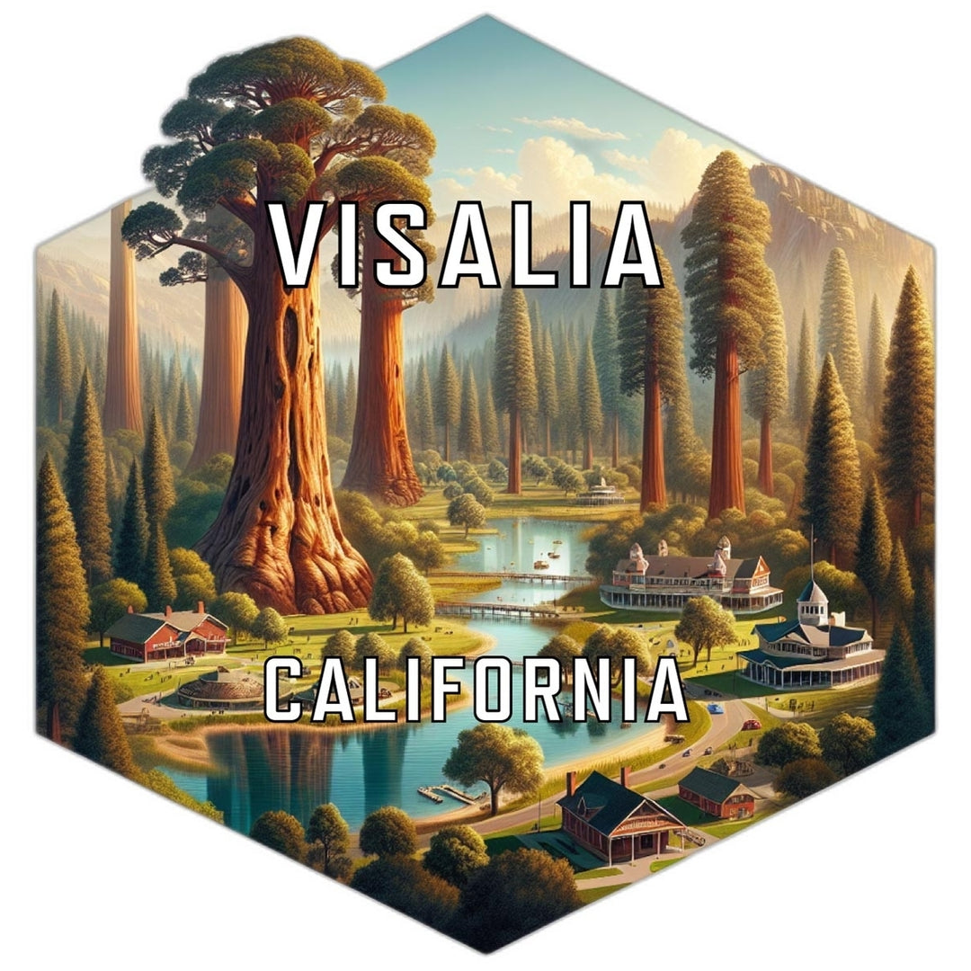 Visalia California Travel Destination Souvenir Vinyl Decal Sticker Image 1