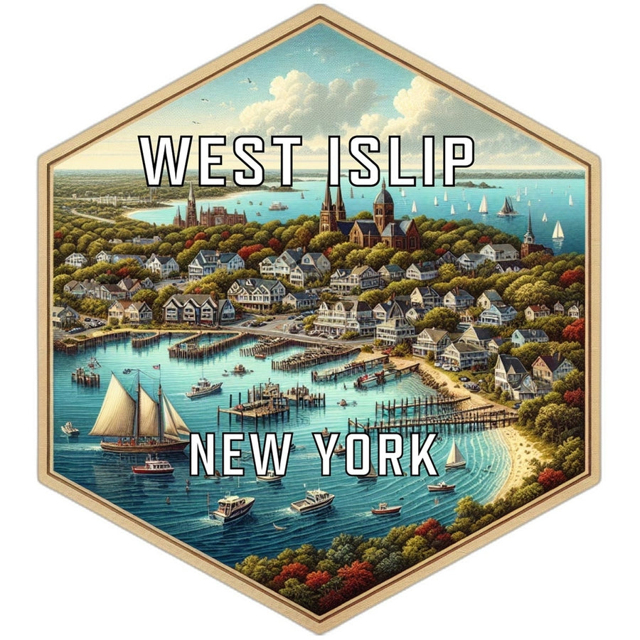 West Islip York Travel Destination Souvenir Vinyl Decal Sticker Image 1