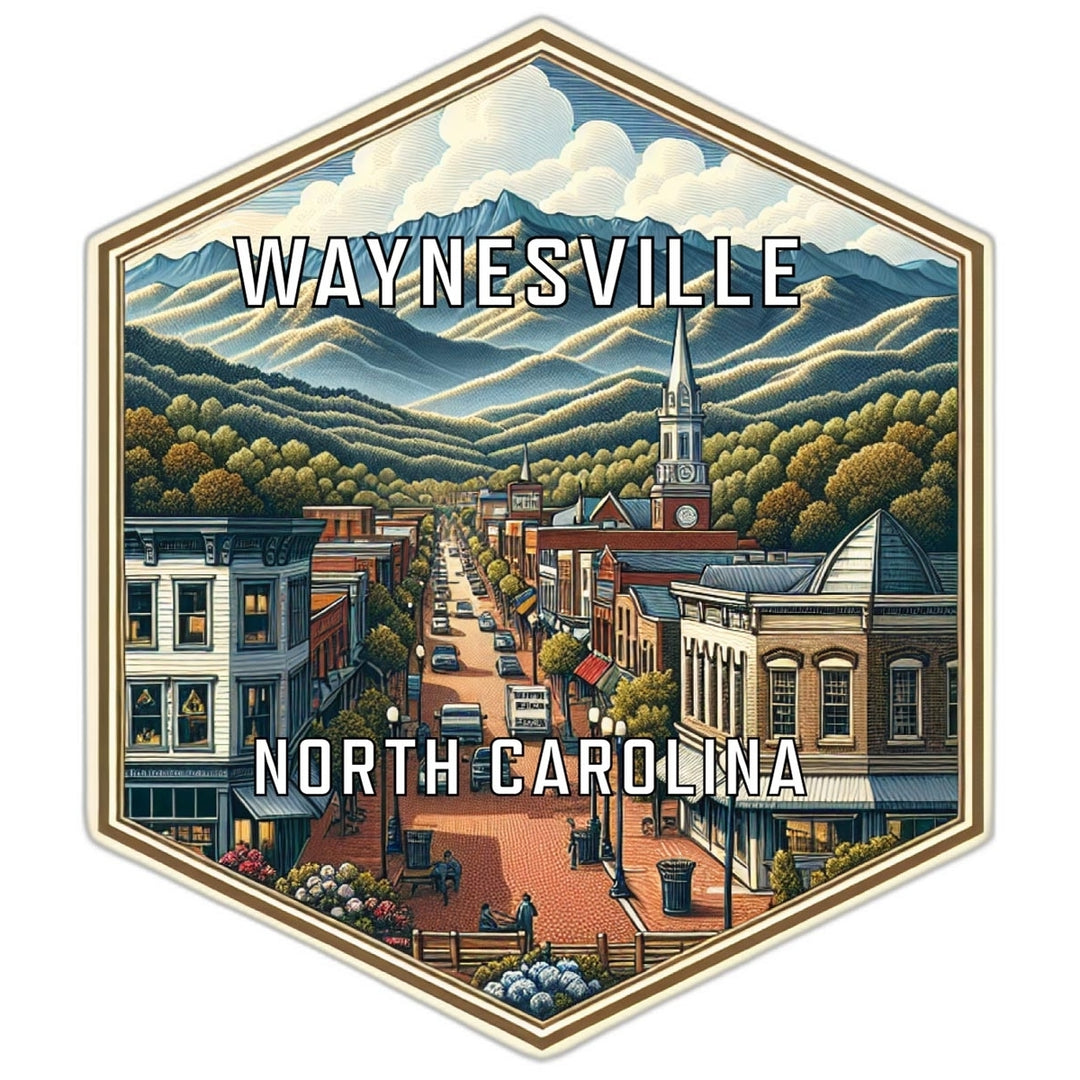 Waynesville North Carolina Travel Destination Souvenir Vinyl Decal Sticker Image 1