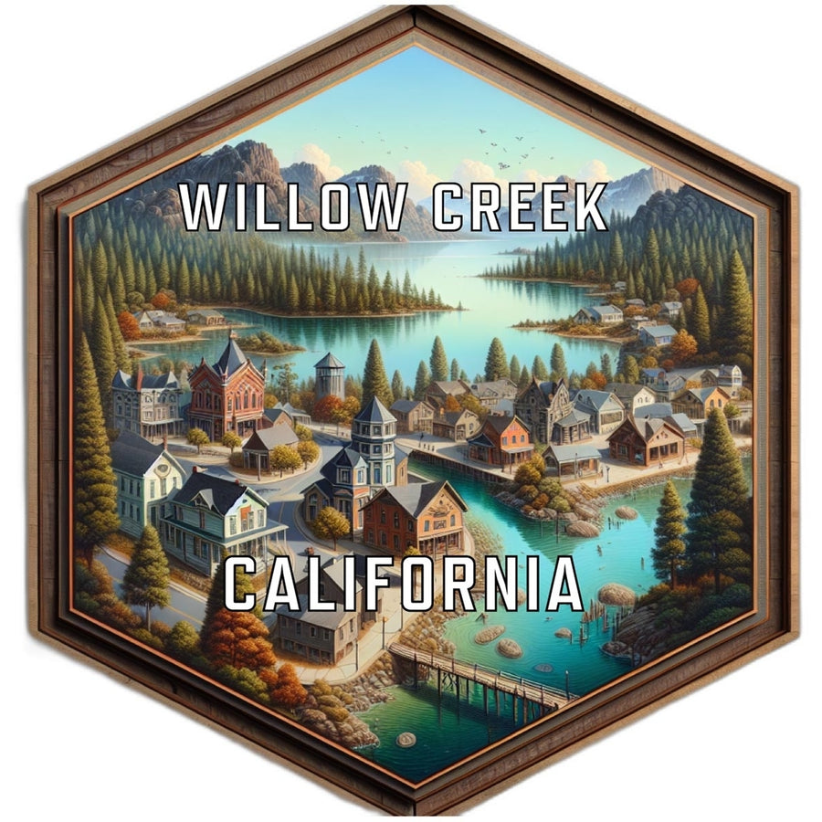 Willow Creek California Travel Destination Souvenir Vinyl Decal Sticker Image 1