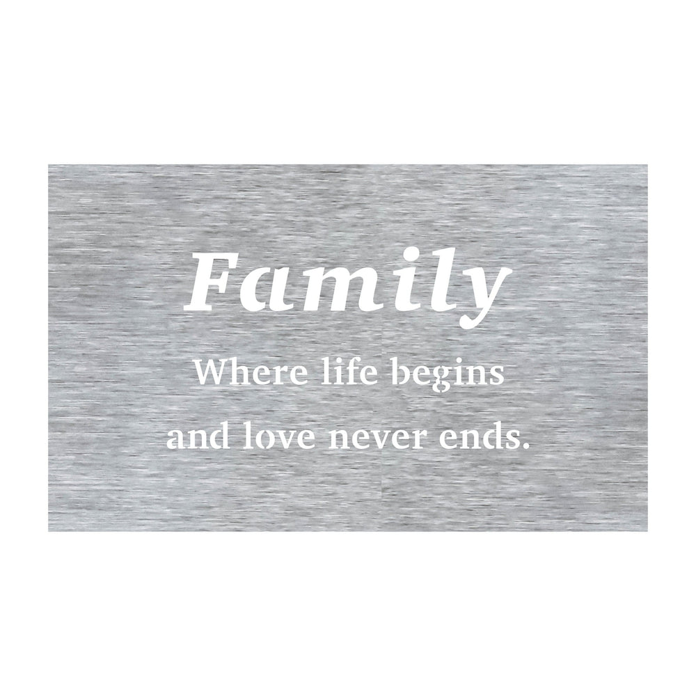 Prairie Dance Family Metal Family Decorative Wall Art Sign 15 Colors Image 2