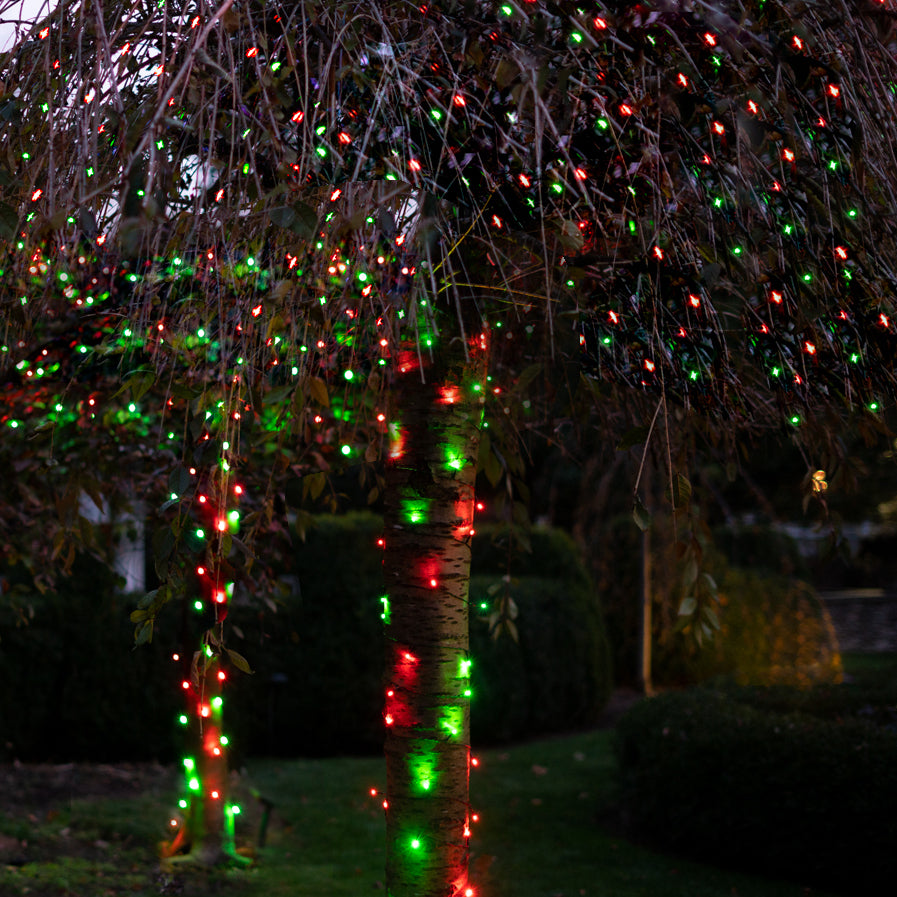 125 Solar Powered LED String Lights 60ft 3 Colors Remote Control Outdoor Lighting Image 5