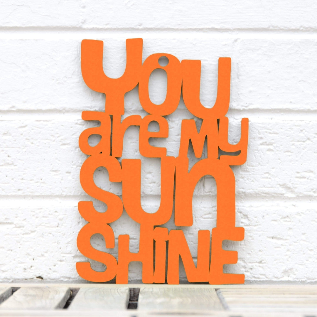 Spunky Fluff You are my Sunshine Decorative Wall Art Sign 15 Colors Image 2