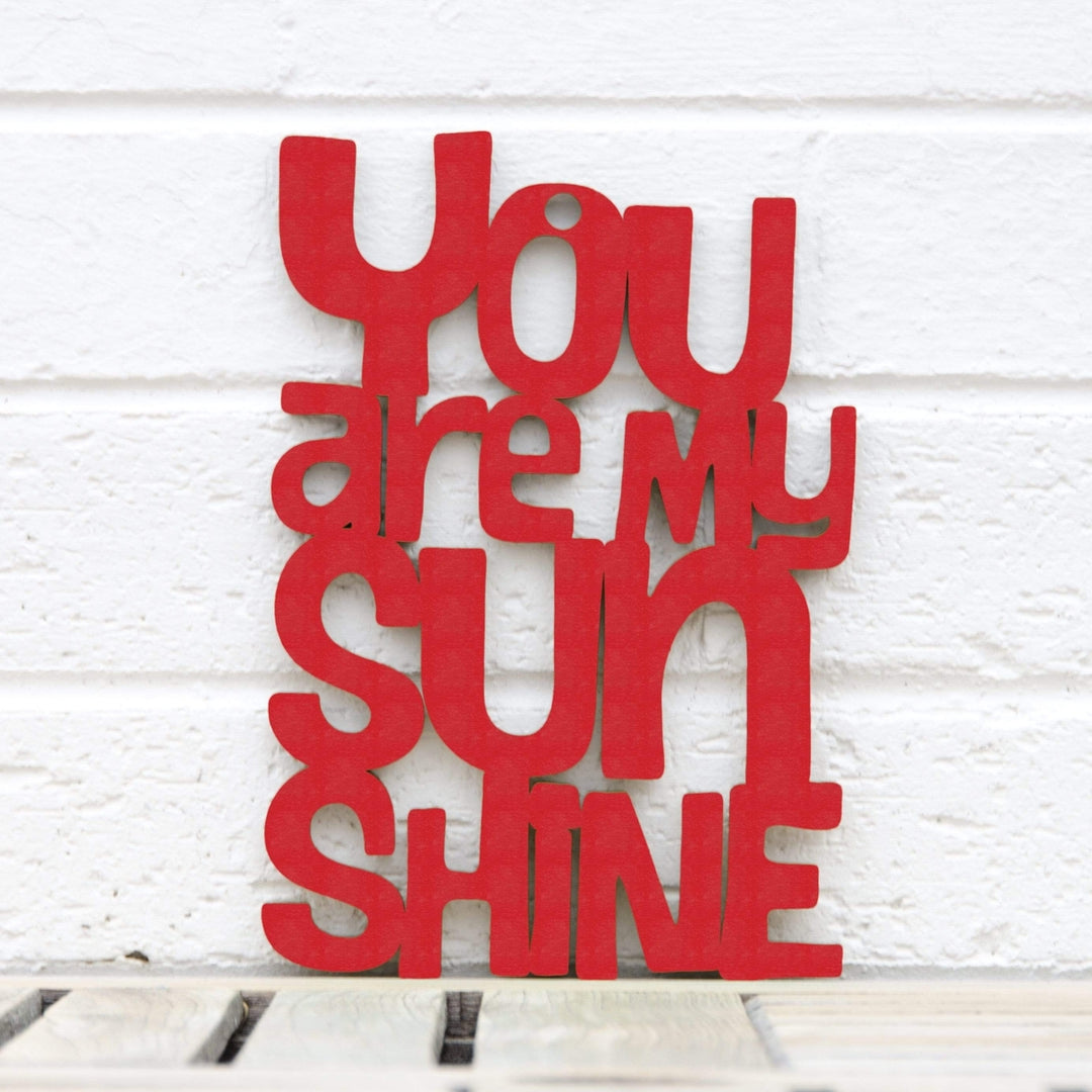 Spunky Fluff You are my Sunshine Decorative Wall Art Sign 15 Colors Image 3