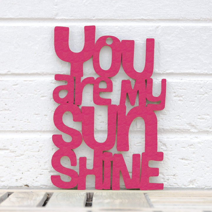 Spunky Fluff You are my Sunshine Decorative Wall Art Sign 15 Colors Image 5