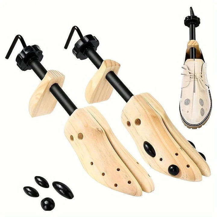 1Pc Shoe Stretcher Women and Mens Shoe Widener - Wooden Expander Image 1