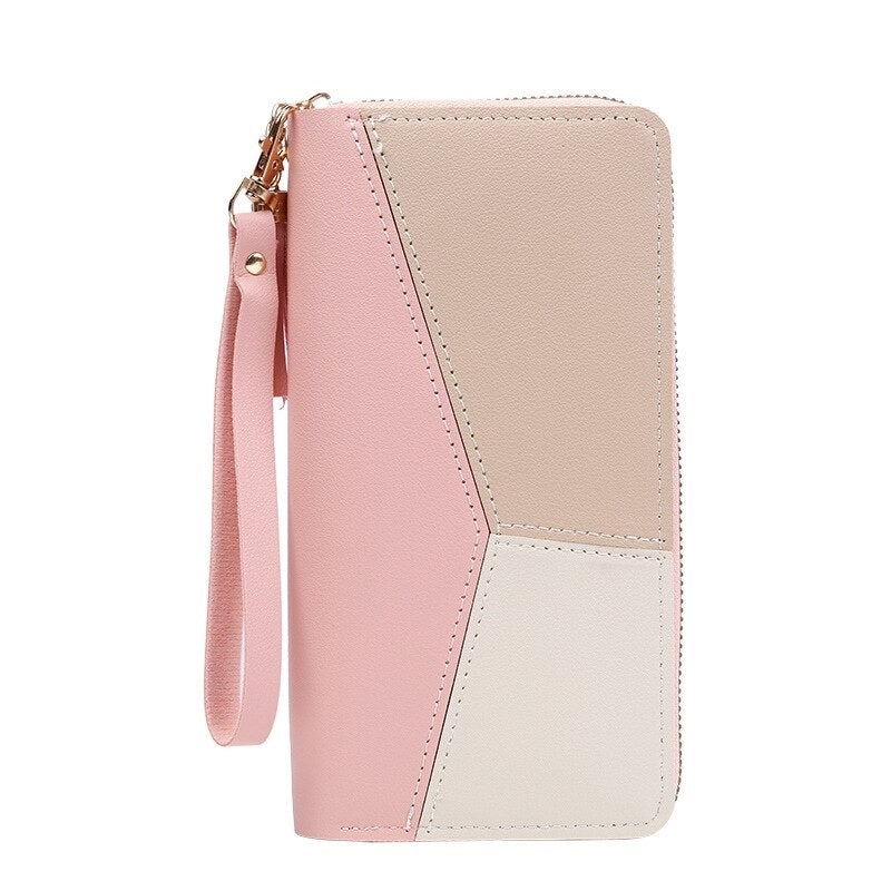 Fashion Zipper Wallets Womens Long Purses Handbags Coin Purse Cards Holder PU Leather Billfold Wallet Image 6