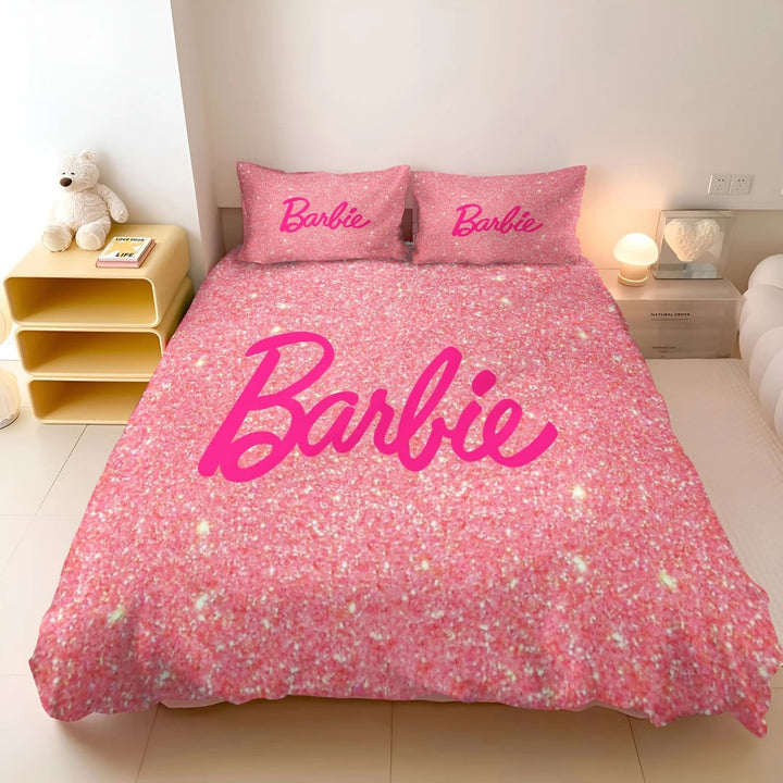 Barbie Co-branded 2 Piece Duvet Cover Set - Pink Bedding for Girls Image 4