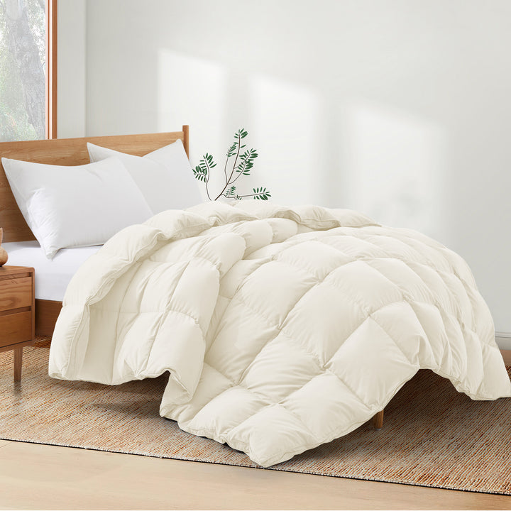 Goose Down Comforter Duvet Insert Twin Full King California King with Corner Tabs Image 9