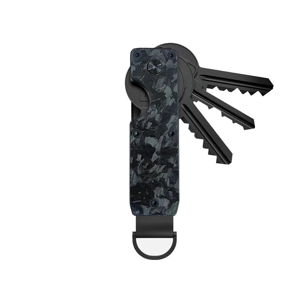 Compact Metal Key Organizer - Minimalist Key Case Holds 2-6 Keys Image 1