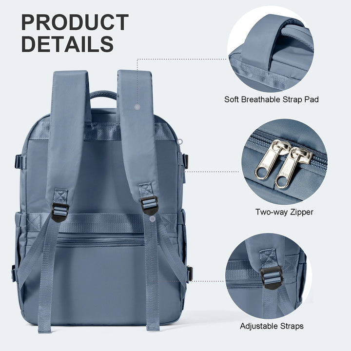 Laptop Travel Backpack Women/Men Large Capacity EasyJet 45x36x20 Ryanair 40x20x25 Image 4