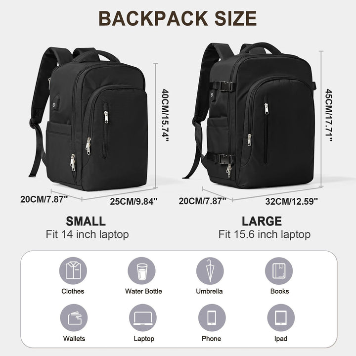 Laptop Travel Backpack Women/Men Large Capacity EasyJet 45x36x20 Ryanair 40x20x25 Image 7