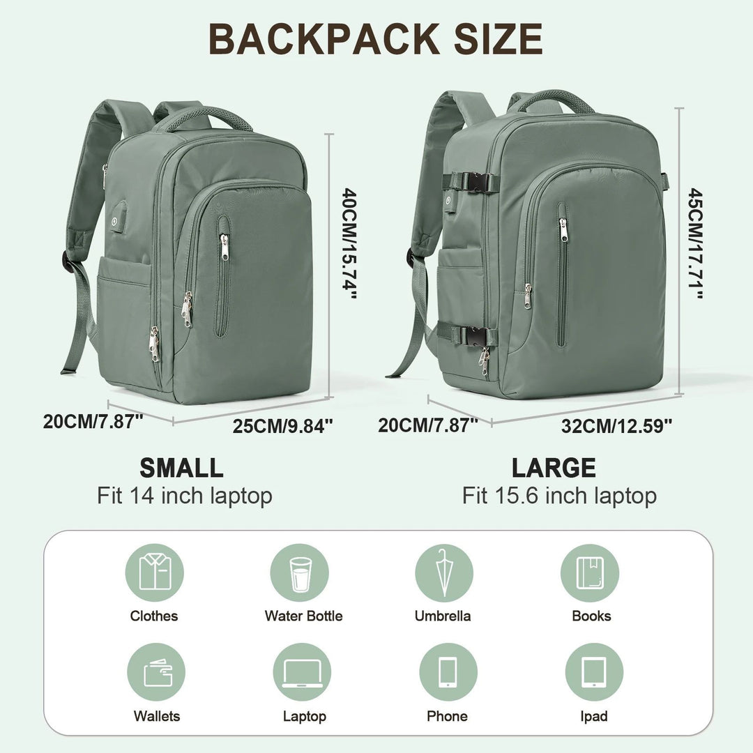 Laptop Travel Backpack Women/Men Large Capacity EasyJet 45x36x20 Ryanair 40x20x25 Image 8