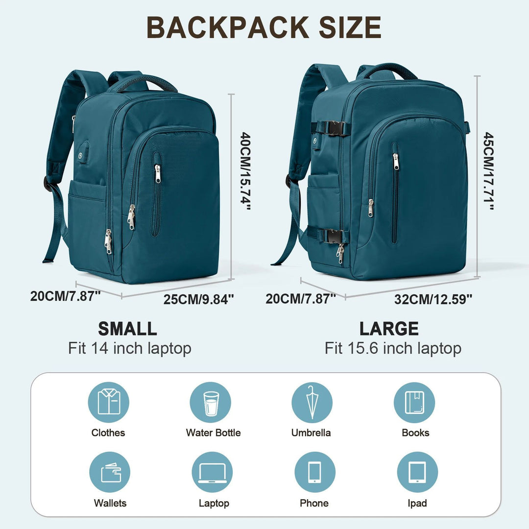 Laptop Travel Backpack Women/Men Large Capacity EasyJet 45x36x20 Ryanair 40x20x25 Image 10