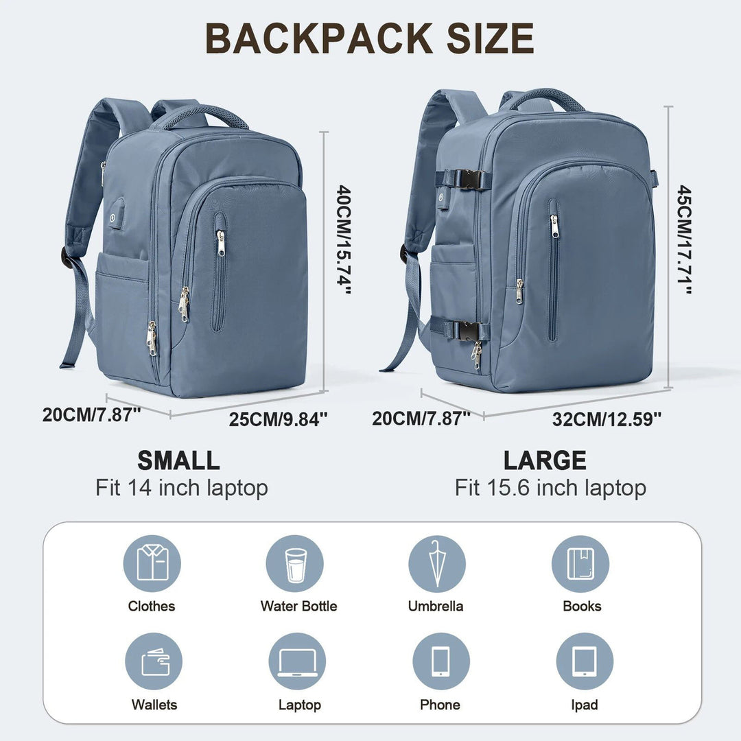 Laptop Travel Backpack Women/Men Large Capacity EasyJet 45x36x20 Ryanair 40x20x25 Image 11