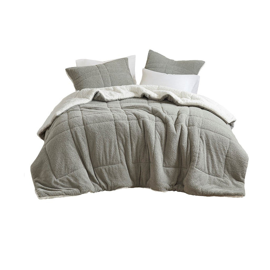 Gracie Mills 2-PC Monaco Sherpa Reverse Comforter Set - GRACE-15919 Image 1