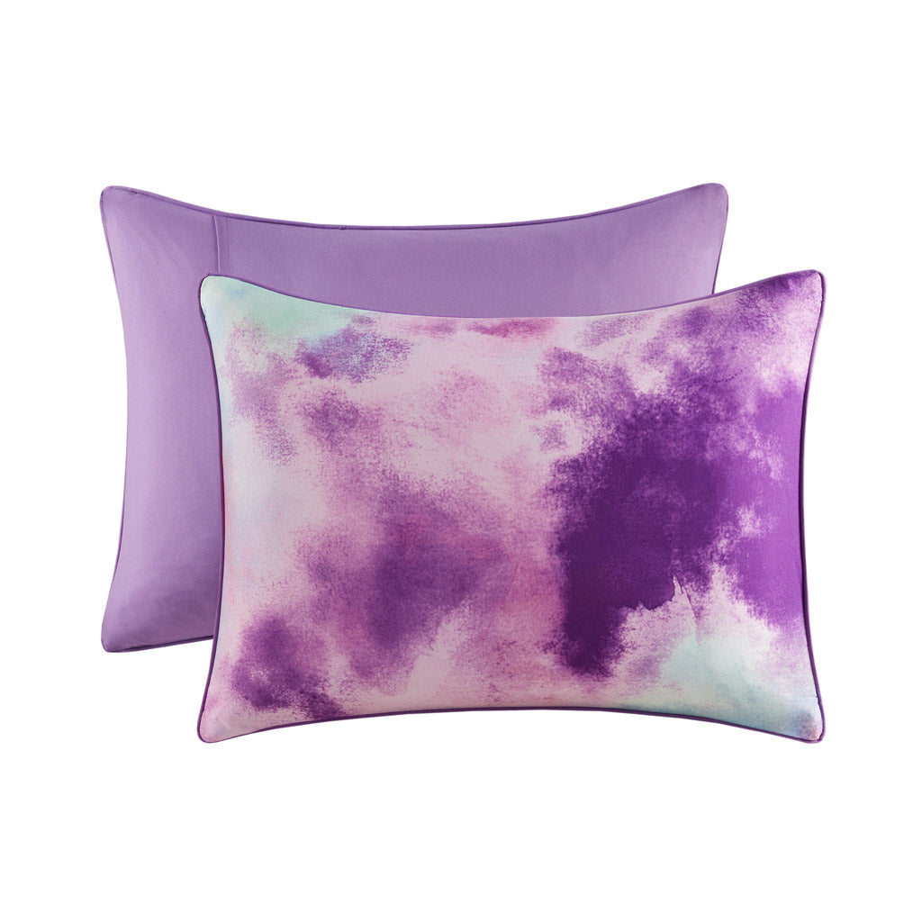 Gracie Mills Orion Dreamscape Watercolor Tie Dye Comforter Set with Cozy Throw Pillow - GRACE-14068 Image 5