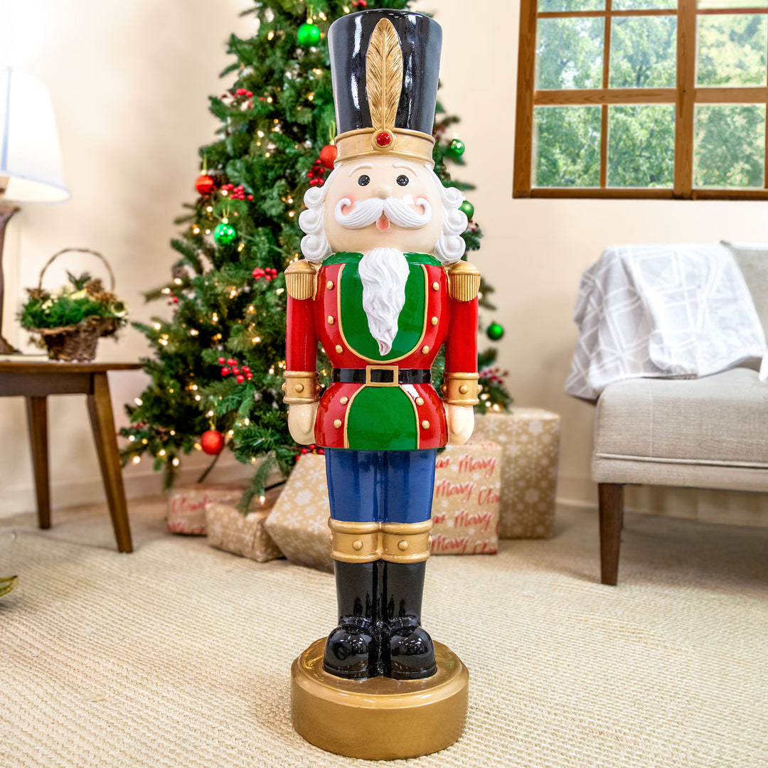 Sunnydaze Tommy the Toy Soldier Nutcracker Statue - 37" H Image 3