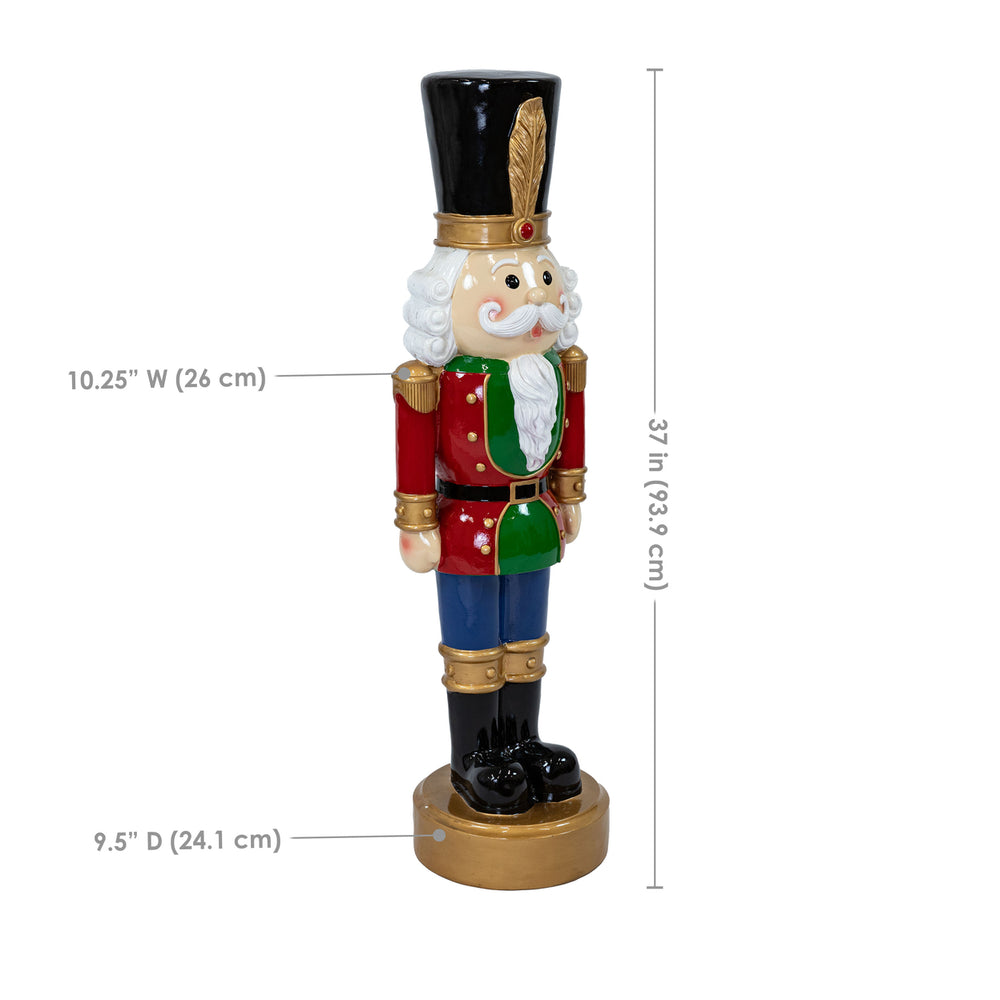 Sunnydaze Tommy the Toy Soldier Nutcracker Statue - 37" H Image 2