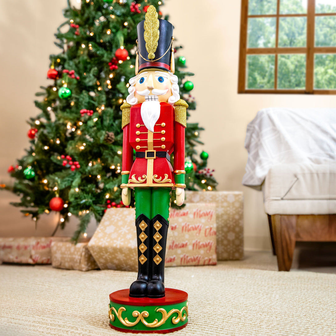 Sunnydaze Kristoff the Christmas Nutcracker Soldier - 1 Statue - 29" Image 3