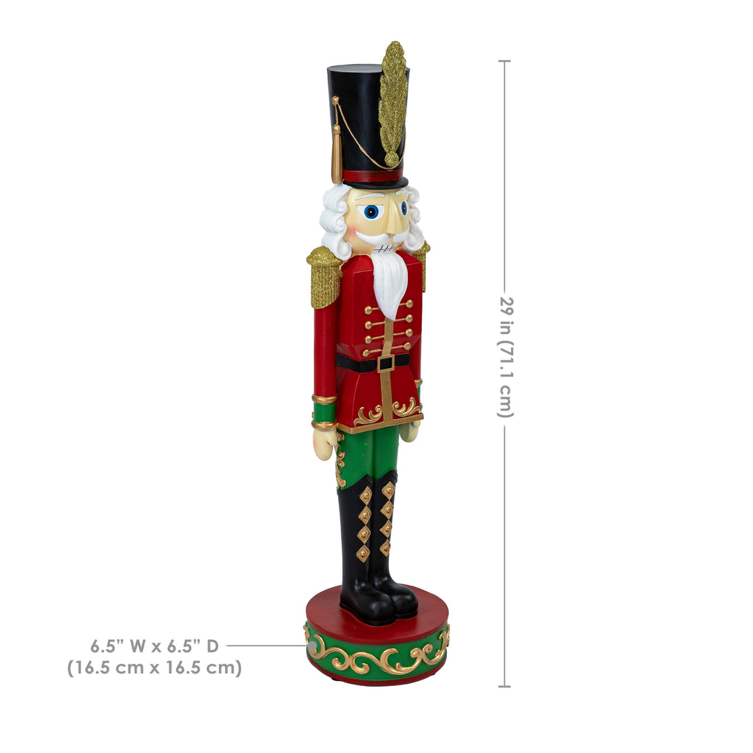 Sunnydaze Kristoff the Christmas Nutcracker Soldier - 1 Statue - 29" Image 2