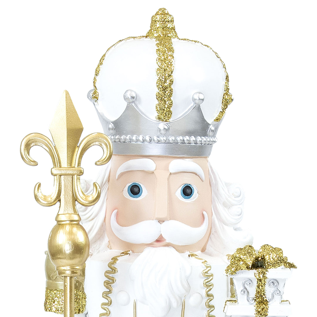 Sunnydaze Pierre the Fleur-de-Lis Christmas Nutcracker Statue - 47" H Image 12