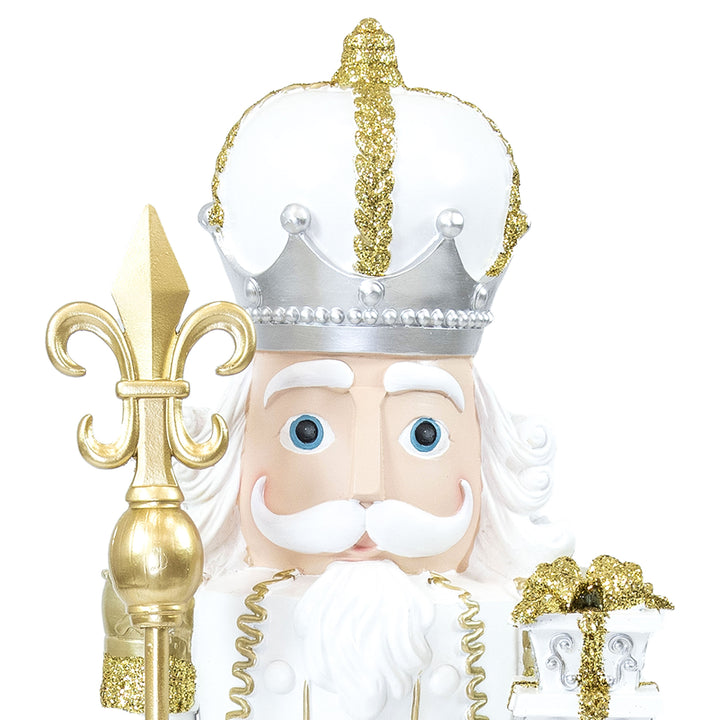 Sunnydaze Pierre the Fleur-de-Lis Christmas Nutcracker Statue - 47" H Image 12