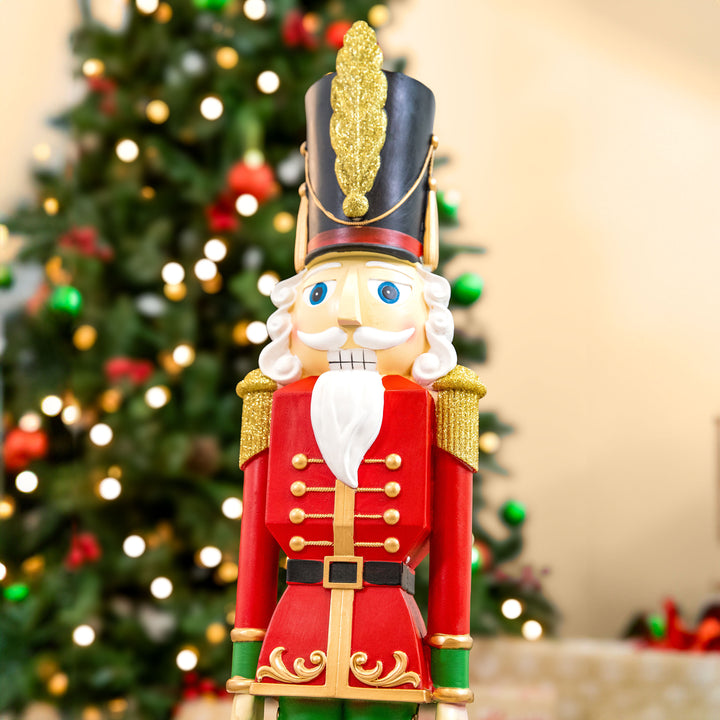 Sunnydaze Kristoff the Christmas Nutcracker Soldier - 1 Statue - 29" Image 6