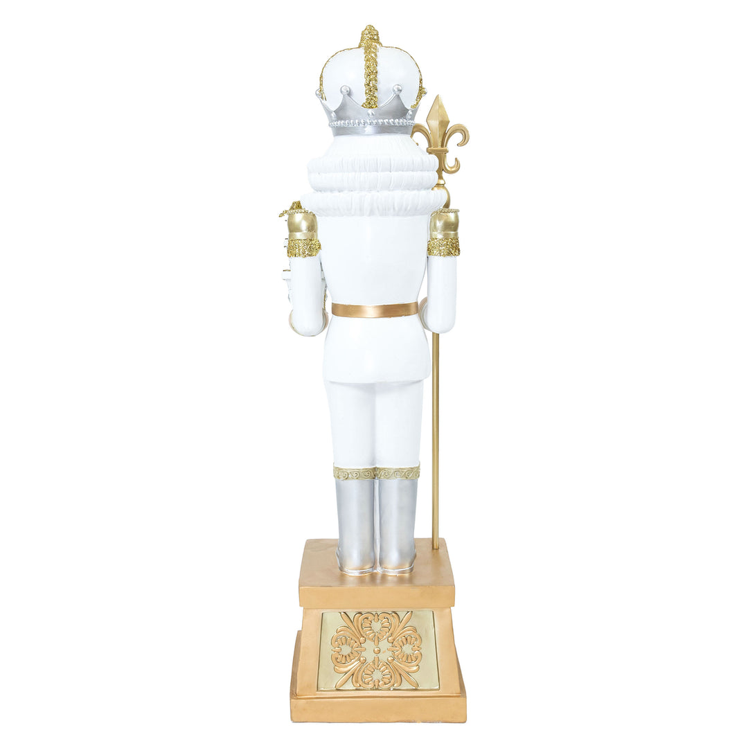 Sunnydaze Pierre the Fleur-de-Lis Christmas Nutcracker Statue - 47" H Image 6