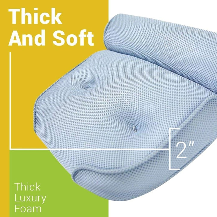 Home Spa Bath Pillow Ideaworks Home Spa Bath Pillow Neck and Back Comfort BodyHealt Home Spa Bath Pillow - Grip Suction Image 5