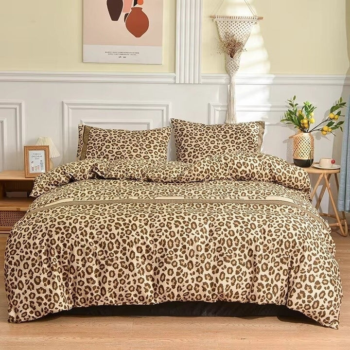 Black and White Bedding Set Queen/King Comforter with Duvet Cover Pillowcase Image 1