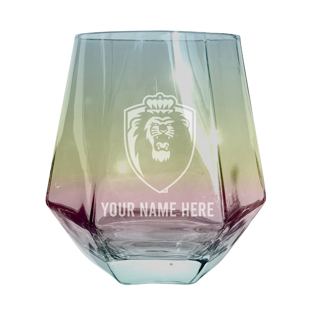 Old Dominion Monarchs Customizable Stemless Diamond Wine Glass Engraved 10 oz Officially Licensed Collegiate Product Image 1