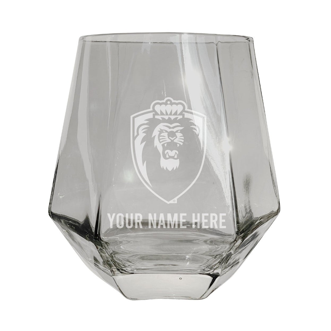 Old Dominion Monarchs Customizable Stemless Diamond Wine Glass Engraved 10 oz Officially Licensed Collegiate Product Image 3